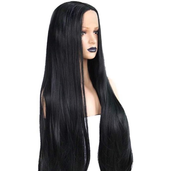 ALISSA 32” BLACK LONG Straight Lace Front Wig *NWT